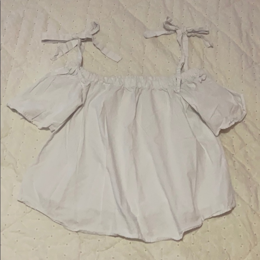 white off the shoulder top